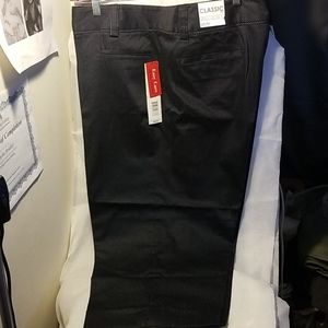 Rafella Navy pin striped dress stretch capris